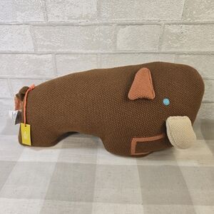 NWT Wooly mammoth Decorative Figural Pillow ~ Christian Robinson